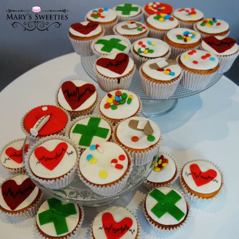 Cupcakes thème pharmacie 