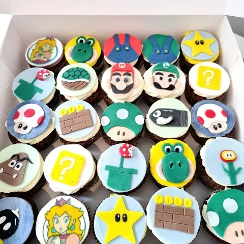 Cupcakes thème mario 