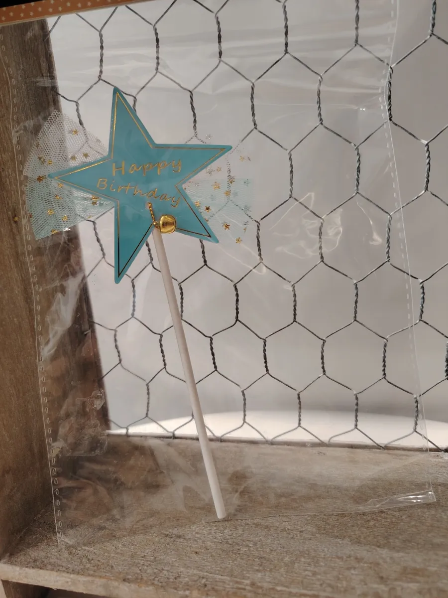 Décoration étoile anniversaire