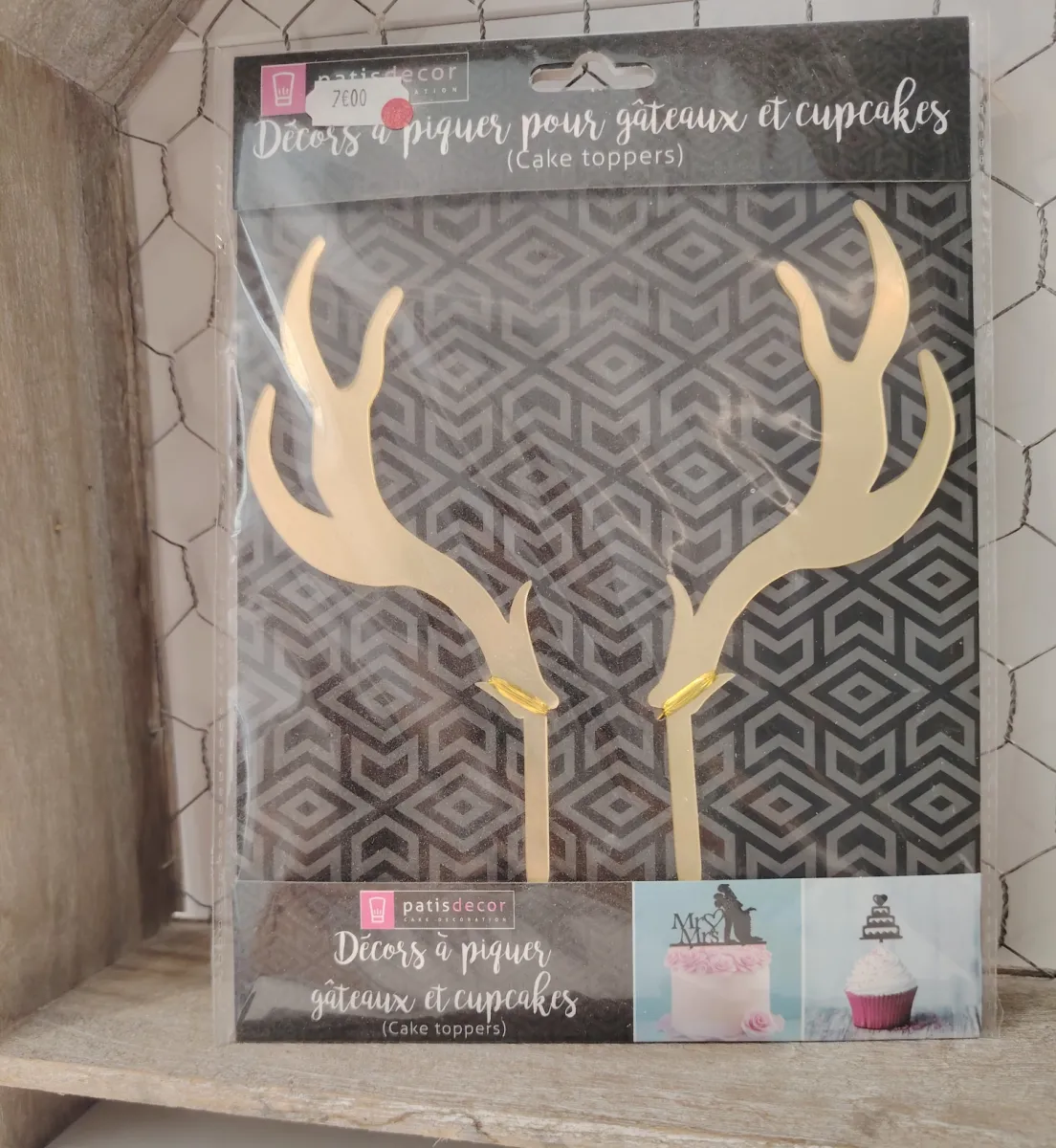 Décoration à piquer cerf