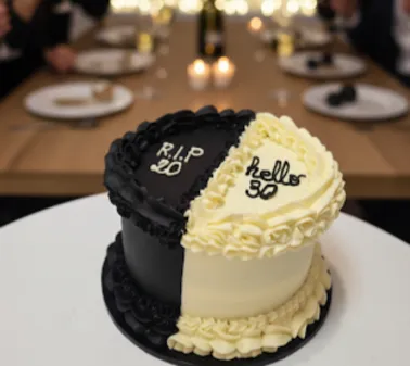 Vintage cake RIP