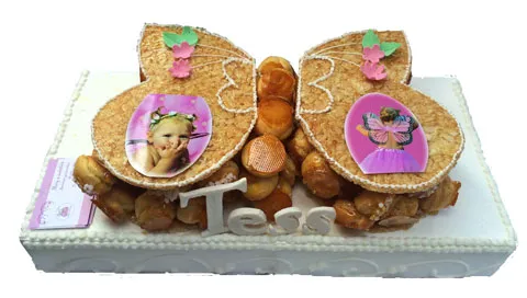 Pièce montée papillon