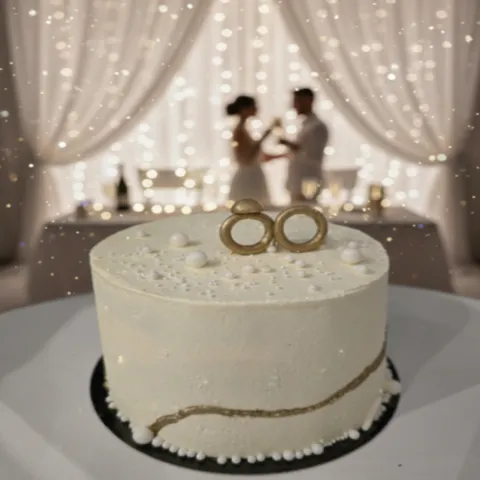 Gâteau crème mariage 