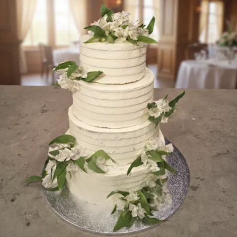 Gâteau mariage fleurs