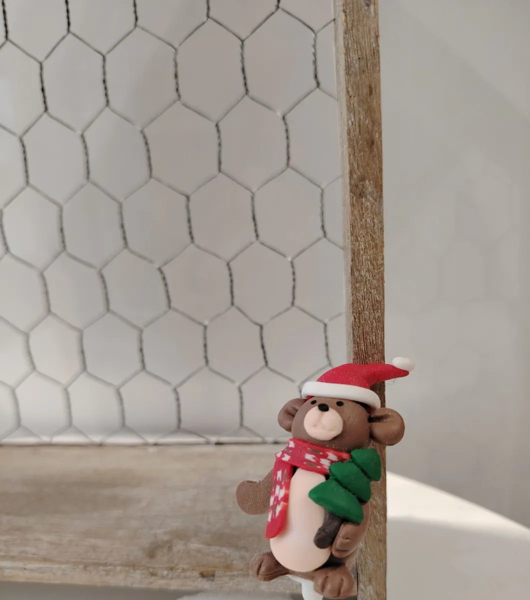 Décoration de noël Ours pour bûche