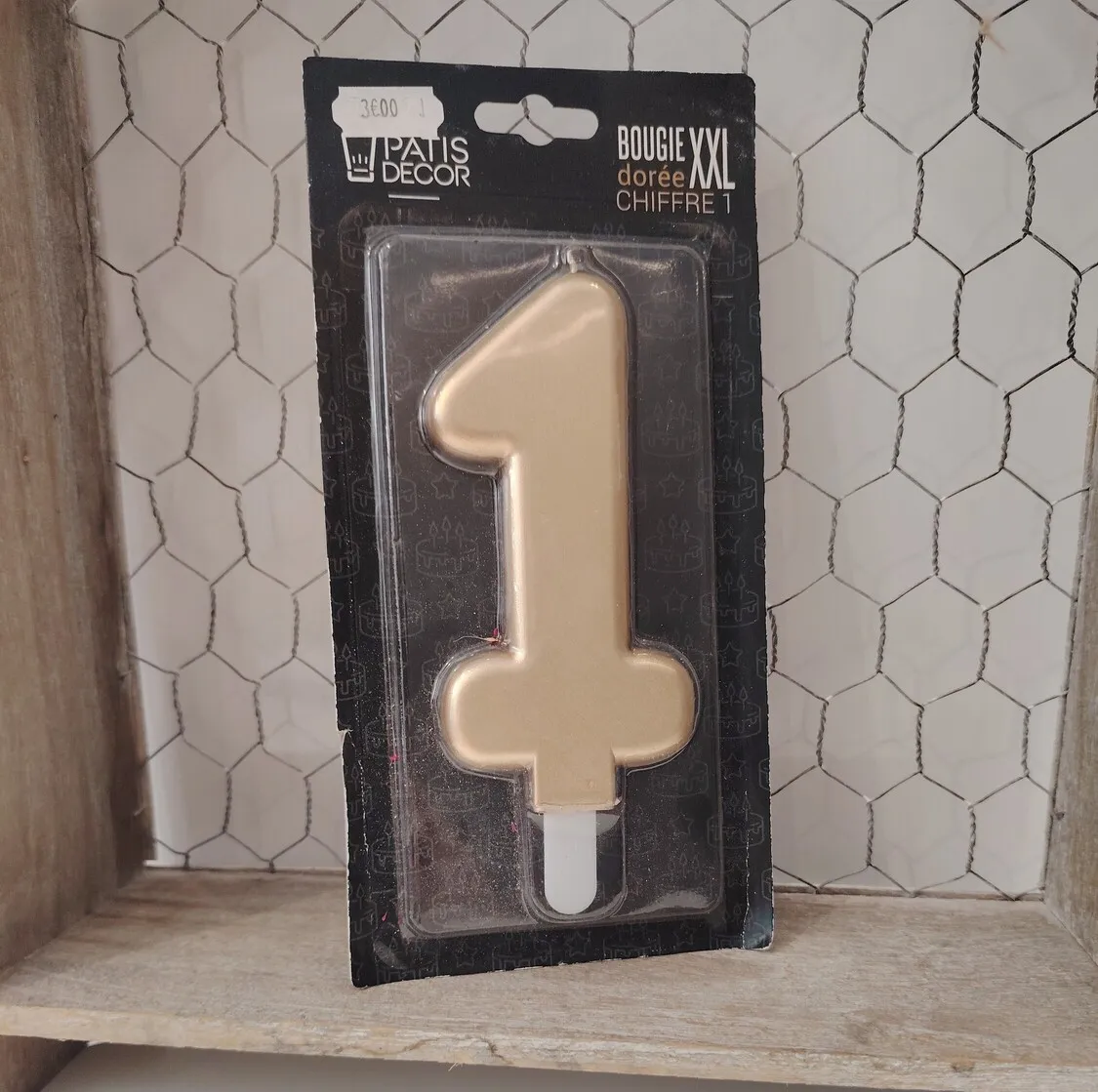 Bougie chiffre 1 XXL 