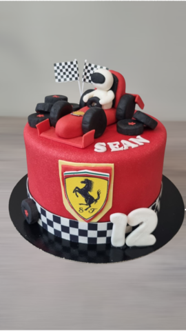 Layer cake thème voiture